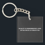 Porte-clés Qualité par rapport au prix : Habit for Living, No<br><div class="desc">Ce design est un rappel puissant que la qualité l'emporte toujours sur le prix. Parfait pour les ingénieurs de qualité et tous ceux qui travaillent dans le domaine de la qualité, ce design présente la citation "La qualité est rappelée longtemps après que le prix est oublié" en gras, texte accrocheur....</div>