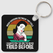 Porte-clés Quand Choisir Entre Deux Maux (Dos)