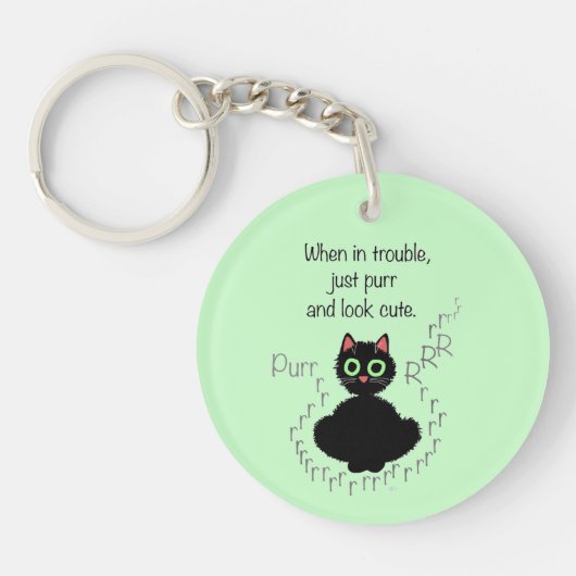 Porte-clés Quand dans le problème (Devant)