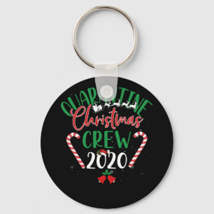 Porte-clés Quarantine Christmas Crew 2020 Rouge Vert Style