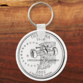 Porte-clés Quart de dollar de l'Indiana (Recto)