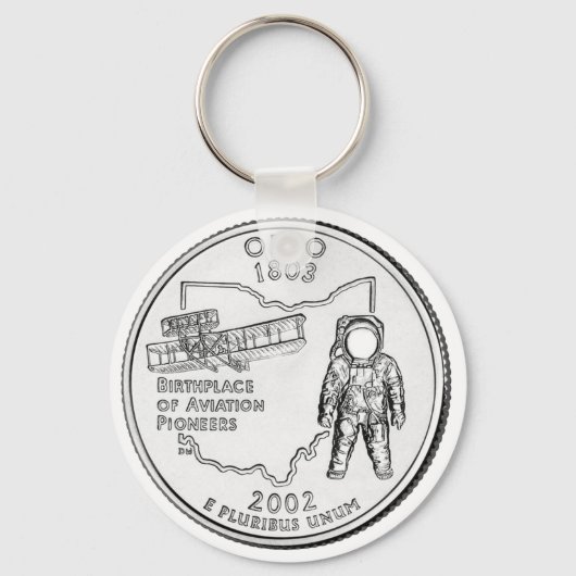Porte-clés Quart de dollar de l'Ohio State (Recto)