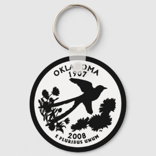 Porte-clés Quart de dollar de l'Oklahoma