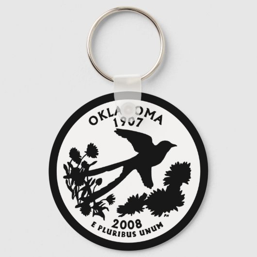 Porte-clés Quart de dollar de l'Oklahoma (Recto)