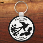 Porte-clés Quart de dollar de l'Oklahoma (Recto)