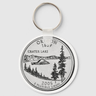 Porte-clés Quart de dollar de l'Oregon