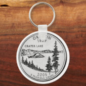 Porte-clés Quart de dollar de l'Oregon (Recto)