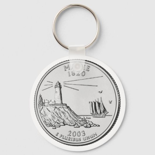 Porte-clés Quart de dollar du Maine (Recto)