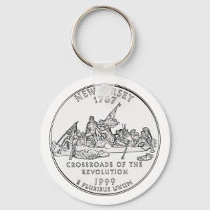 Porte-clés Quart de dollar du New Jersey