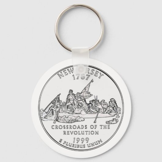 Porte-clés Quart de dollar du New Jersey (Recto)