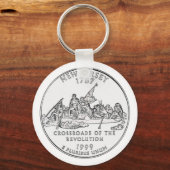 Porte-clés Quart de dollar du New Jersey (Recto)