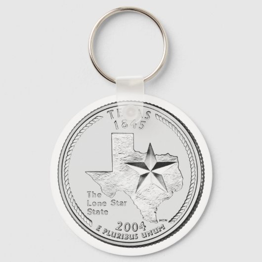 Porte-clés Quart de dollar du Texas (Recto)