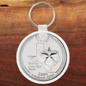 Porte-clés Quart de dollar du Texas (Recto)