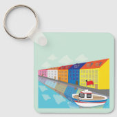 Porte-clés Quartier de la façade maritime de Copenhague (Recto)