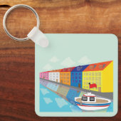 Porte-clés Quartier de la façade maritime de Copenhague (Recto)