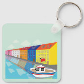 Porte-clés Quartier de la façade maritime de Copenhague (Dos)