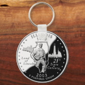 Porte-clés Quartier d'État de Faux Illinois (Recto)