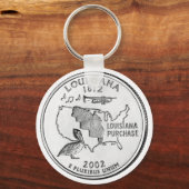 Porte-clés Quartier d'État de la Louisiane (Recto)