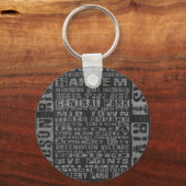 Porte-clés Quartiers NYC Gris (Recto)