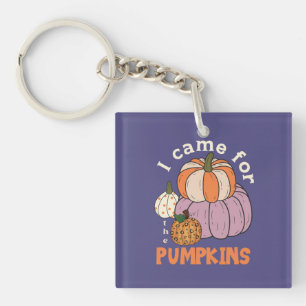 Porte-clés Quatre citrouilles drôles d'automne