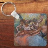 Porte-clés Quatre danseurs de ballet sur scène par degrés (Recto)