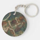 Porte-clés Quatre Danseurs, Peinture impressionniste, Edgar D (Dos)