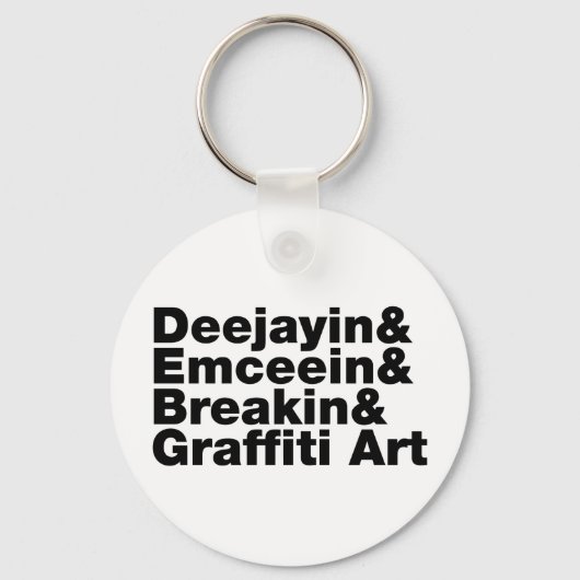 Porte-clés Quatre éléments de l'Hip hop (Recto)