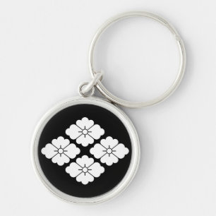 Porte-clés Quatre fleurs de diamant