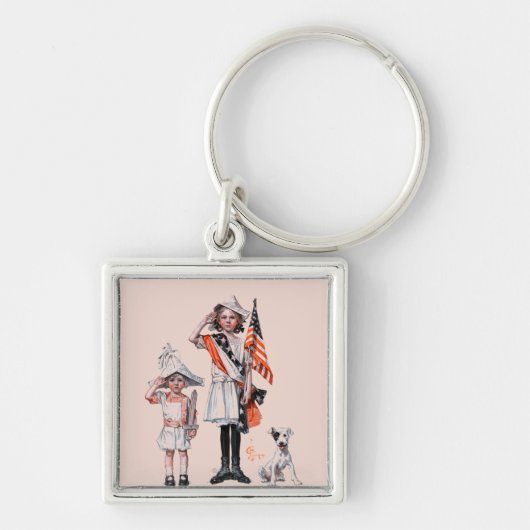 Porte-clés Quatre juillet (Devant)