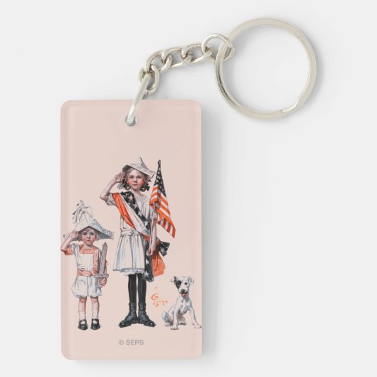 Porte-clés Quatre juillet (Dos)