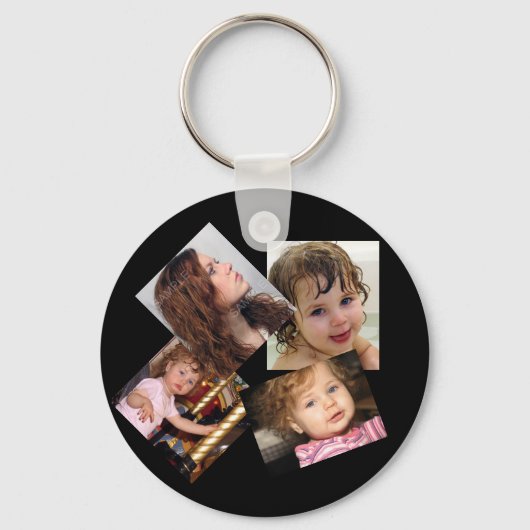 Porte-clés Quatre Modèle de collection photo (Recto)