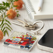 Porte-clés Quatrième de défilé de juillet (Devant Droit)