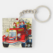 Porte-clés Quatrième de défilé de juillet (Dos)