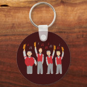 Porte-clés Quatuor classique Barbershop (Recto)