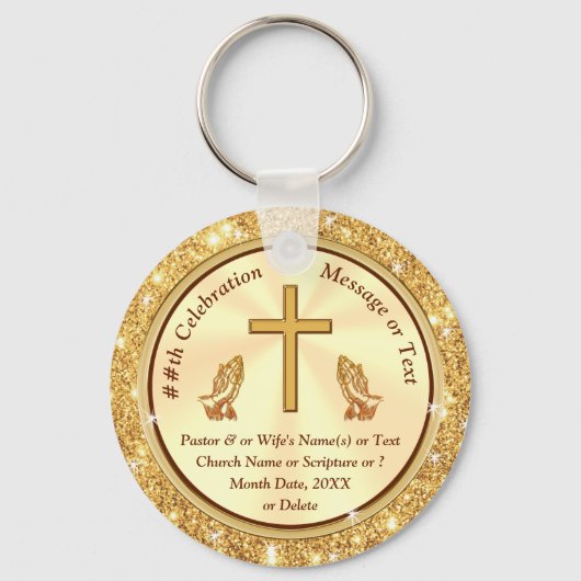 Porte-clés Que acheter pour une église comme cadeau? Bon marc (Recto)