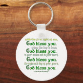 Porte-clés Que Dieu vous bénisse (Recto)