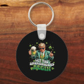 Porte-clés Que les frasques commencent Trump St Patrick's Day (Recto)