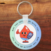 Porte-clés Que l'insuline soit avec vous - Porte - clé drôle (Verso)