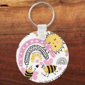 Porte-clés Queen Bees Best Friends Forever Cute (Recto)