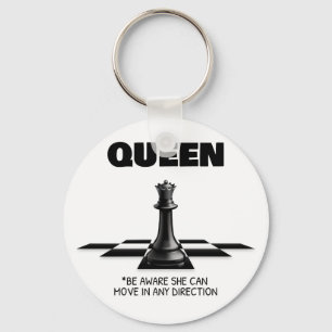 Porte-clés Queen Chess Sachez Qu'Elle Peut Se Déplacer Dans N