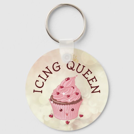 Porte-clés Queen Cupcake (Recto)