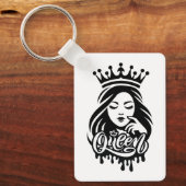 Porte-clés Queen Design – Elegant Royal Crown (Recto)