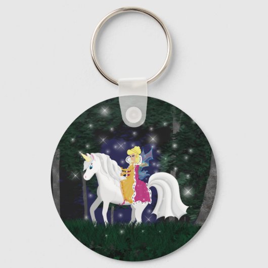 Porte-clés Queen Faery et Unicorn Forest (Recto)