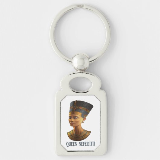 Porte-clés Queen Nefertiti Ancien égyptien design cadeau Keyc (Devant)