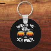 Porte-clés Queen Of 5th Wheel Funny Camping (Recto)