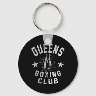 Porte-clés Queens Boxing Club - Boxer Vintage en détresse