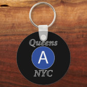 Porte-clés Queens NYC A Train (Verso)