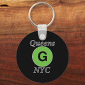 Porte-clés Queens NYC G Train (Recto)