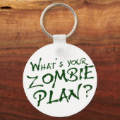 Porte-clés Quel est ton plan de zombie ? (Recto)