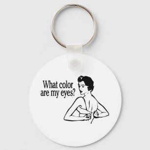 Porte-clés Quelle couleur sont mes yeux rétros